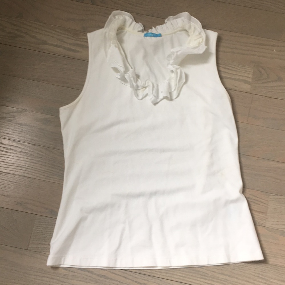 J. Mclaughlin Sleeveless Ruffle Top